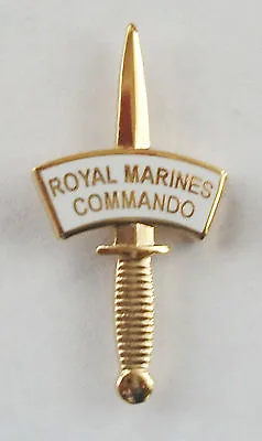 £3.95 • Buy 42 Commando Royal Marines Gold Dagger Lapel Pin Or Walking Stick Mount