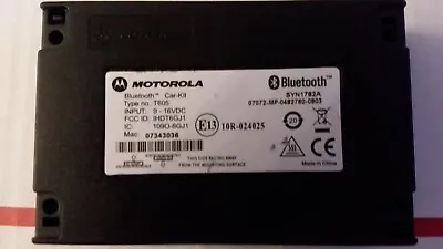 Motorola Bluetooth Syn1782A CAR -KIT Tipe No; T605 • $10