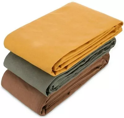 WHITEDUCK 100% Cotton Canvas Tarp 18 Oz. Heavy Duty - Waterproof Boat Car Cover • $80