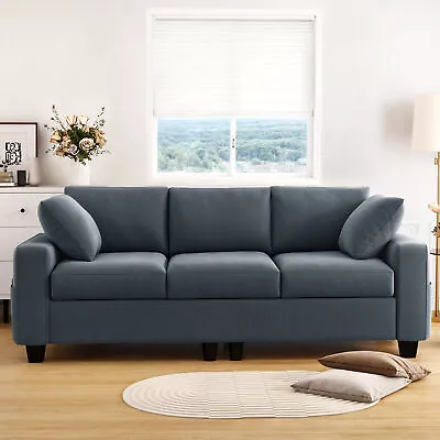 80  Upholstered Comfy Sofa 3 Seater Modern Couch Love Seat Settee Room Apartment • $330.94