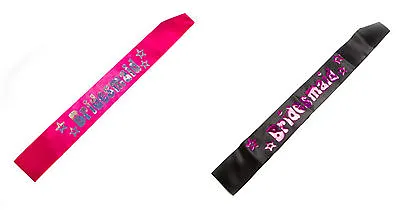 Bride To Be Sash - Black Or Pink Hens Night Party Decorations Supplies • $11.95