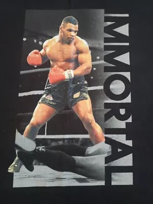 Mike Tyson IMMORTAL Black Graphic Medium T-shirt • $19.99