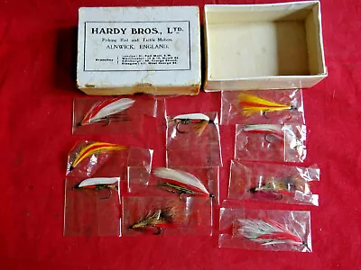 Collection Of Vintage Flies In Packets In A Card Hardy Box • $63.13