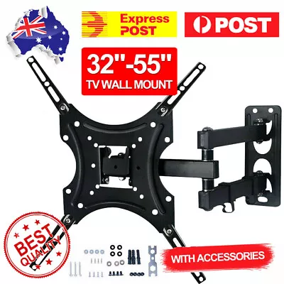 $22.95 • Buy Full Motion TV Wall Mount Bracket Swivel Tilt 32 37 40 42 50 52 55 Inch LED LCD