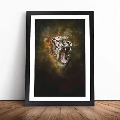 Tiger Roar Wall Art Print Framed Canvas Picture Poster Home Decor Living Room • £24.95