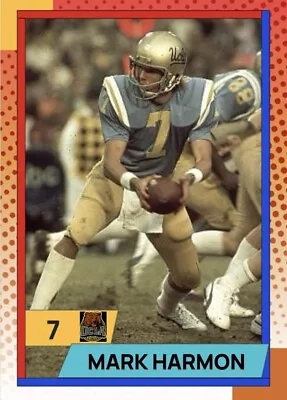 Custom Football Card Mark Harmon UCLA College QB Legends Blank Backs • $7.99