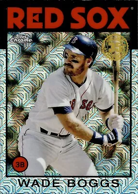 WADE BOGGS Mojo Refractor 1986 35th 2021 Topps 86C-36 Boston Red Sox • $1.49