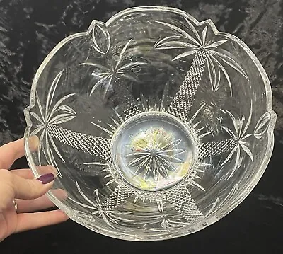 $45.99 • Buy Shannon Crystal~~~by Godinger~~~Heavy🐇 Large Bowl~~~ 10 3/4” DIA~~~EXCELLENT