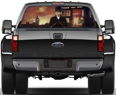 Doctor Who Tardis Rear Window Decal Graphic Sticker Car Truck SUV Van 491 • £44.63