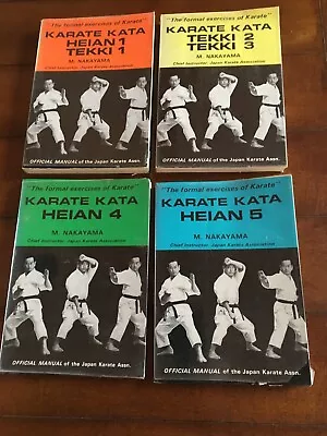$20 • Buy M. Nakayama Karate Kata Book Lot Of 4 Heian Tekki