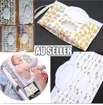 $6.99 • Buy EVA Baby Wet Wipe Pouch Wipes Holder Case Reusable Refillable Wet Wipe Bag 