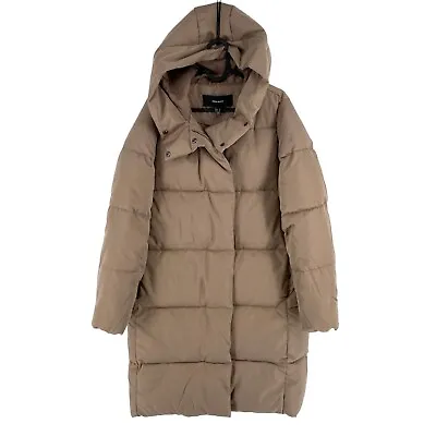 VERO MODA Womens Brown Puffer Hooded Jacket Coat Size M • $31.43