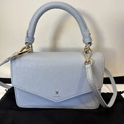 $130 • Buy Mimco D-Vine Grab Crossbody Bag - Arctic Blue - Gold Hardware - Used Once Only
