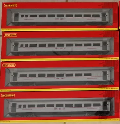 Four (4) Hornby East Coast Mk 4 Carriages • £60