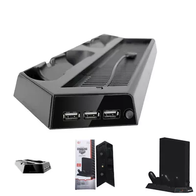$32.81 • Buy Cooling Fan Cooler Vertical Stand Controller Charging Dock For PS4 Pro Console