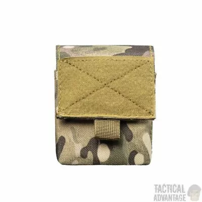 Small Multicam Molle Waterproof Tactical Utility Belt Pouch Army Airsoft Webbing • £6.95