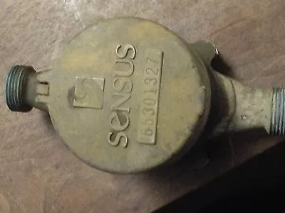 Sensus SRII 5/8  Brass Water Meter Used - Includes Cover Readable Face • $26