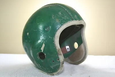 Vtg 1950s Antique Old Nokona Leather Adult Suspension Worn Used Football Helmet • $657.56
