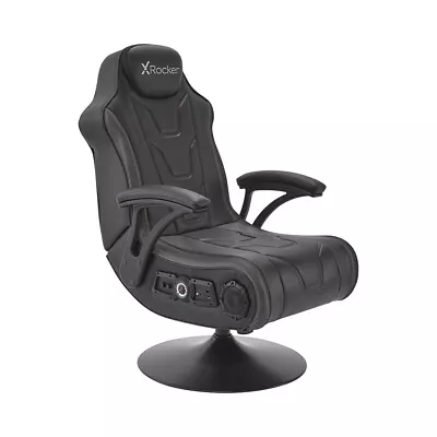 $917 • Buy X-Rocker Rainstorm SMD RGB 2.1 Gaming Chair Office Work/Home Seat Black Carbon