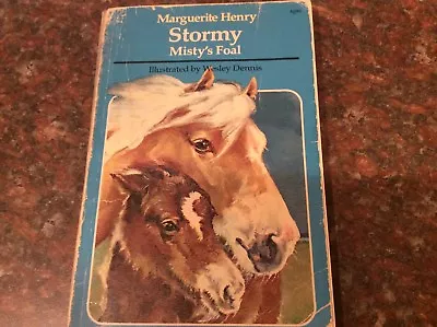  Marguerite Henry Stormy Misty's Foal Illustrated Wesley Dennis Children • $7.50