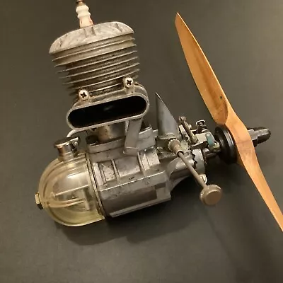 Vintage Anderson Spitfire Engine Model Airplane Engine JZ Zinger Wood Propeller • $150