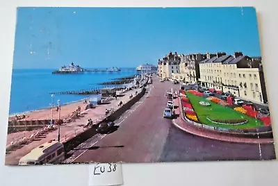 Marine Parade & Pier Eastbourne  Vintage  Postcard  (eu38 • £1.20