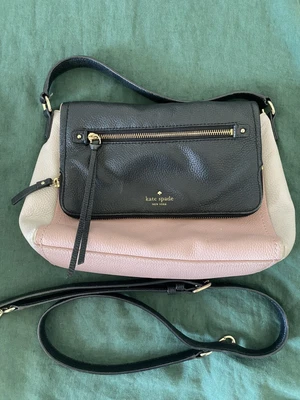 $49 • Buy Kate Spade Pink & Black Leather Bag