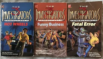 Lot Of 3 The 3 Investigators Crimebusters Books 1 4 11 * Various Authors * PB • $21