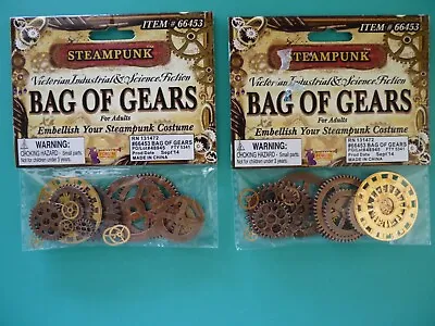 Steampunk Bag Of Gears (2) Pkgs DIY Costume Crafts Jewelry Prop Etc - Free Ship • $13.99