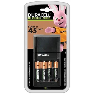 £22.49 • Buy Duracell Battery Charger Hi-Speed Advanced CEF27 With 2 X AA & 2 X AAA Batteries