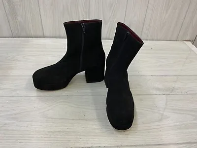 $259.88 • Buy Staud Ziggy Platform Ankle Boots, Women's Size 7 / EU 37, Black MSRP $495