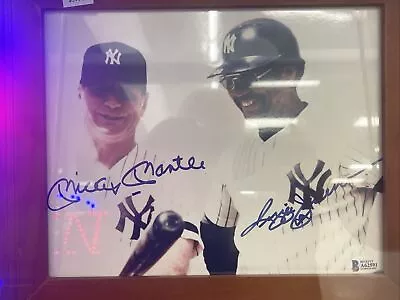 MICKEY MANTLE & REGGIE JACKSON DUAL SIGNED 8X10 Beckett A62591 • $399.98