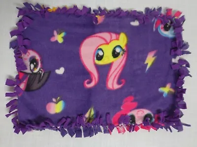 Handmade Baby / Pet / Fleece Tied Security Blanket - My Little Pony 14 X 12 • $10.80