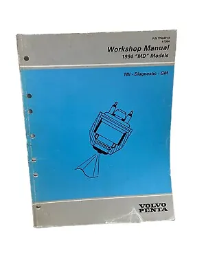 VOLVO PENTA TBI Diagnostic GM 1194  MD  Models Manual • $11.95