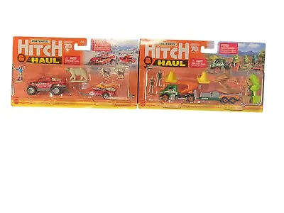 Matchbox Hitch & Haul Lot Of 2 - Arctic Explorer And Tree Service Flatbed • $25