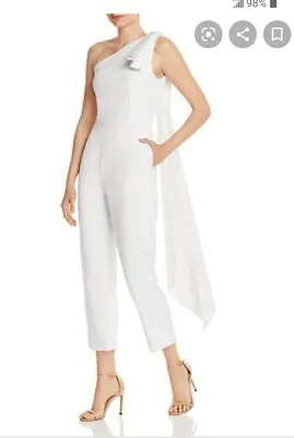 O.p.t Maza One-Shoulder Jumpsuit MSRP $149 Size Small White  NEW • $35
