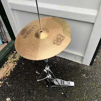 Free P&P. 16” Wrecked Hi Hat Cymbals With Stand. Industrial Effects. X Hats • $48.48