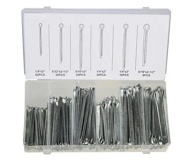 144 Pc Large Assorted Cotter Pins Extra Large Pin Assortment Cotter Keys Set • $15.95