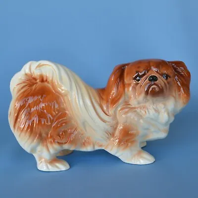 £12 • Buy Vintage 1960s Melba Ware Pekinese China Dog Figurine 5” High 9” Long Excellent