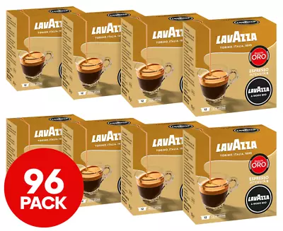 96 PK Lavazza A Modo Mio Coffee Capsules Pods Qualità Oro Intense Sweet Aroma • $78.90