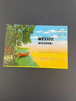 6x4  Souvenir Folder Mexico Missouri 16 B&W Views W/ 8 Of Mexico MO *See Desc. • $9.88