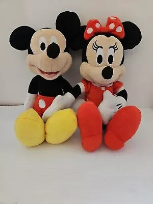 Disney Mickey And Minnie Mouse Plush Soft Toy Small  • $10