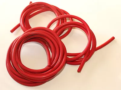 $25.08 • Buy Silicone Vacuum Hose Kit - 3mm 4mm 5mm - 5ft Of Each - 3 Strands - Red
