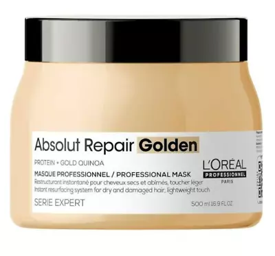 L'Oreal Serie Expert Absolut Repair Lightweight GOLDEN Mask 500 Ml Damaged Hair • £26.99