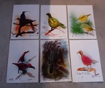 6 X  Bird Prints/Illustrations  Ralph Steadman Extinct Boids (ref3) • £12.94
