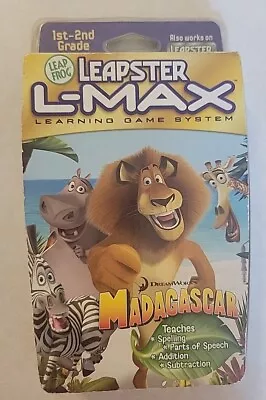 LeapFrog Leapster L-Max Learning Game System Madagascar 1st-2nd Grade New Sealed • $18.83