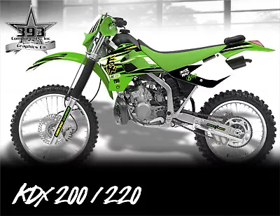 Kawasaki KDX200 KDX220 Graphics Decal KDX 200 220 1995-2008 Sticker Super Nice • $128.22