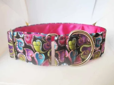 Greyhound/Lurcher/Saluki 1.5  Satin Lined Cotton House Collar • £10