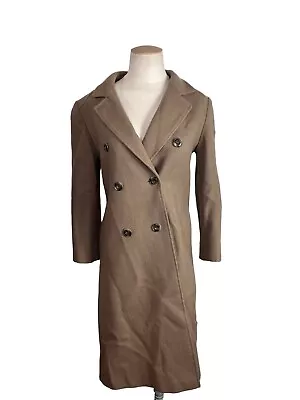 Vintage Tan 100% Wool Women’s Trench Coat Small • $65
