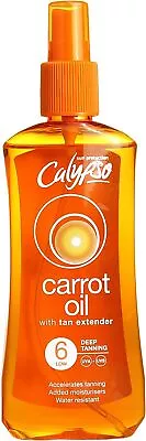 Calypso Carrot Oil Deep Tanning Spray With SPF6 200 Ml • £10.69